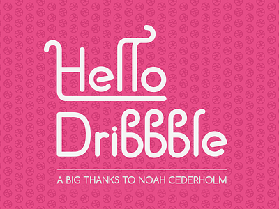 Hello Dribbble dribbble hello pattern