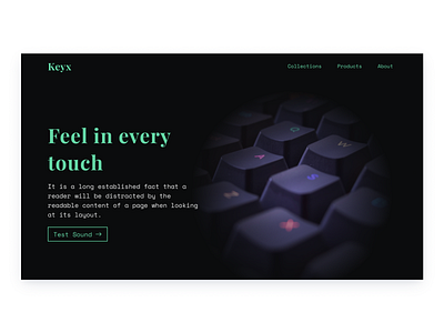 Keyboard Landing Page