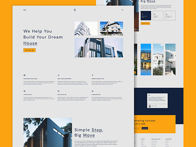 Minimalist Architecture Landing Page clean dailyui design uiux website