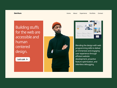 Minimalist Portfolio Landing Pages