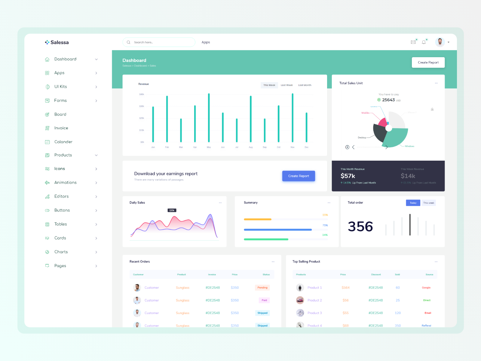 DashboardPack | Dribbble