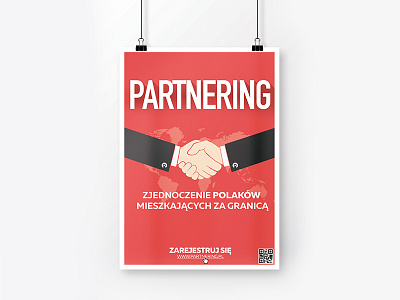 Poster for Partnering business company design graphic partner poster