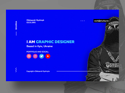 My Personal Page blue design minimal personal portfolio web web design