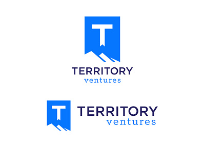 Territory Ventures logo blue capital logos mountains venture