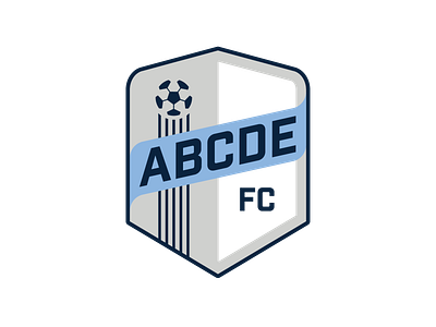 ABCDE FC badge soccer team