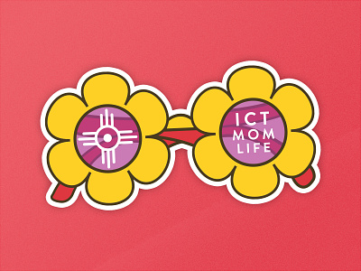 ICT Mom Life Sticker illustration sticker design