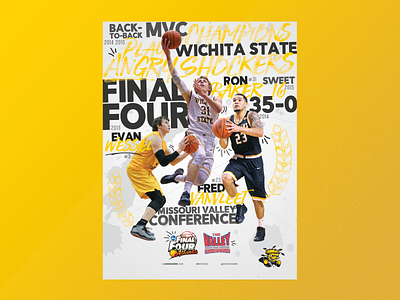 2016 Wichita State University Basketball Poster