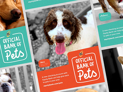 Official Bank of Pets art direction branding design graphic design illustration logo poster vector