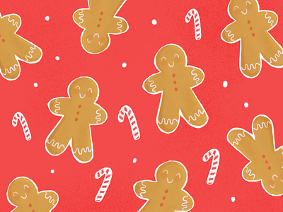 Drawcember 2: Gingerbread christmas cookies gingerbread man holidays illustration pattern winter