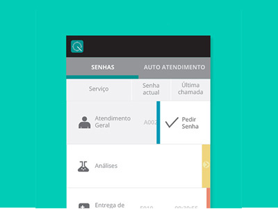 Queue Management app layout