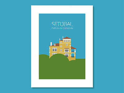 Comenda Palace in Setúbal, Portugal illustration