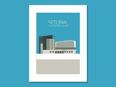 Theater Luísa Todi in Setúbal, Portugal illustration