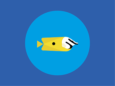 One Spot Rabbitfish illustration