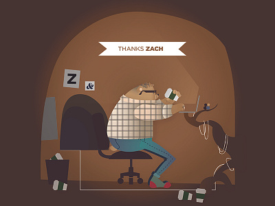 Thanks For the Draft Zach! andpersand bear cave coffee do work draft dribbble office posters z