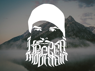 Keeper of the Mountain beard beenie keeper lettering man mountain moustache