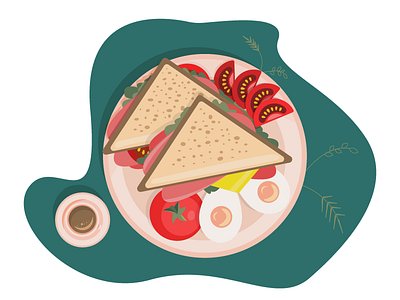 Sandwich^^ adobe illustrator ai art design eats food illustration illustrator