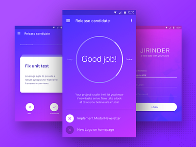 Jirinder - Android app android gradient jira netguru ruby