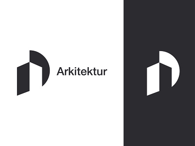 Arkitektur logo architecture brand build building construction design geometric graphic house logo logotype mark minimal minimalist simple