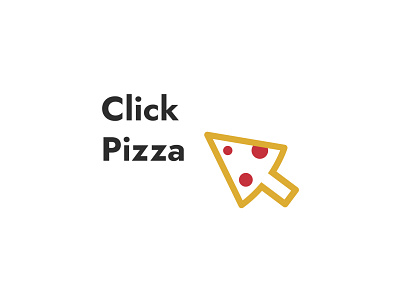 Click Pizza logo arrow brand branding click creativity delivery fast food fastfood identity logo logotype mark minimal online piece pizza pizza delivery pizzeria restaurant simple