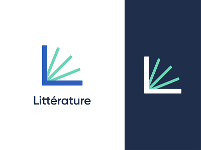 Litterature logo book logo bookshop brand brand identity branding creative logo flatdesign font icon l letter l letter logo library logo idea logodesign logomark mark minimal pages symbol typography