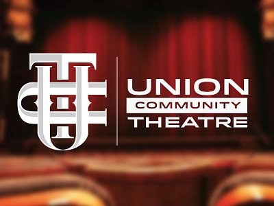 Union Community Theatre Monogram Logo art logo logo design monogram play theatre