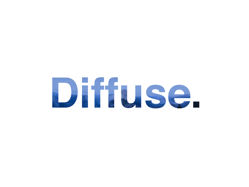 Diffuse aftereffects diffuse helvetica