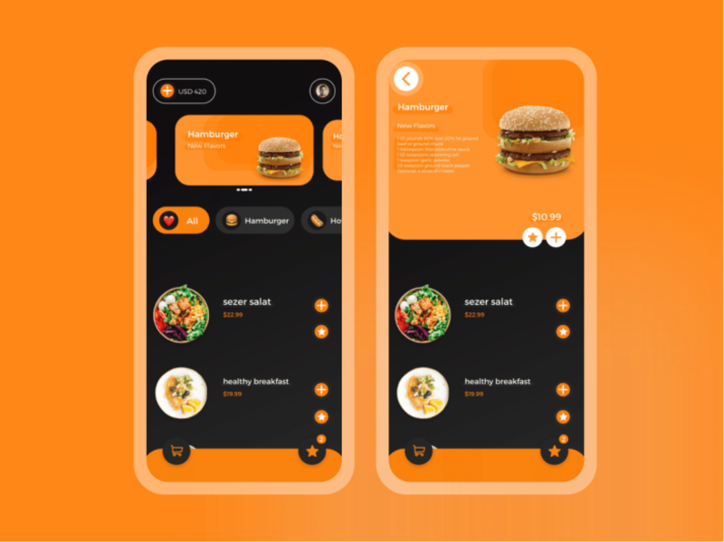 UI App Design Food by Ali T. Salman on Dribbble