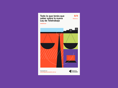 New law, new poster afiche argentina brand branding design event geometric illustration labor logo modernism poster symbol vector