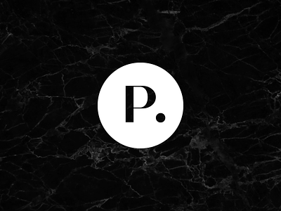 Posta® argentina beach brand branding design geometric letter p logo logotype marble marmol modernism playa sello simple stamp symbol trademark vector