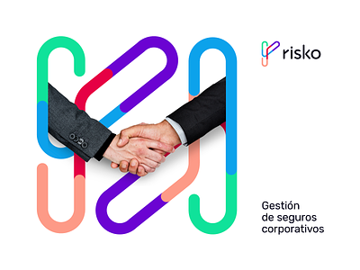 risko® app argentina brand branding design digital geometric gestion insurance logo logotype modern logo modernism multicolor riesgo rounded seguros symbol trademark vector