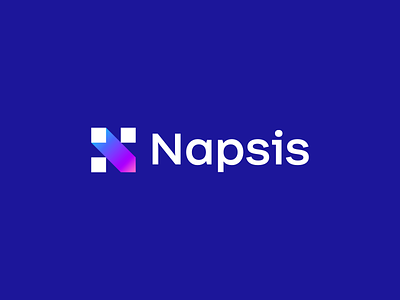 Napsis app argentina brand branding design fintech geometric hr logo logotype sinapsis software symbol tech trademark vector
