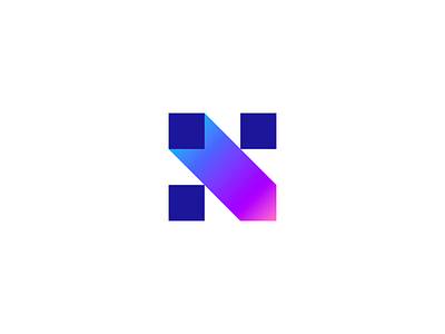 Napsis® app argentina brand branding design fintech geometric gradient human resources letter n logo logotype n symbol tech technology trademark vector