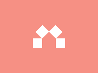 Inco's symbol argentina brand branding bridge design logo logotype minimalism modernism pink real estate salmon symbol trademark