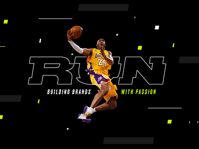 Run Sport Management brand branding design illustration logo logotype run sports symbol trademark usa