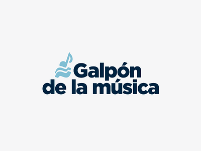 Galpón de la música® argentina brand branding logo logotype music symbol trademark venue