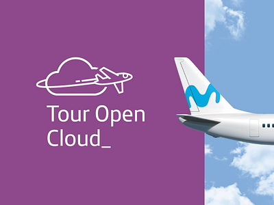 Tour Open Cloud® brand branding event logo logotype movistar plane symbol telefonica trademark