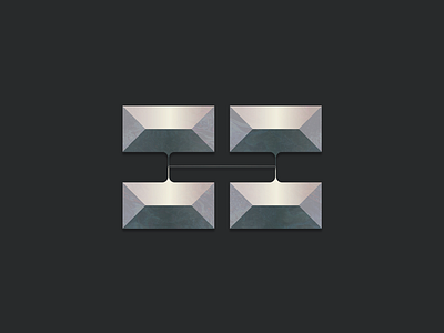 H – #36daysoftype 36 days of type bevel font letter h logo metal symbol tipografia type typography