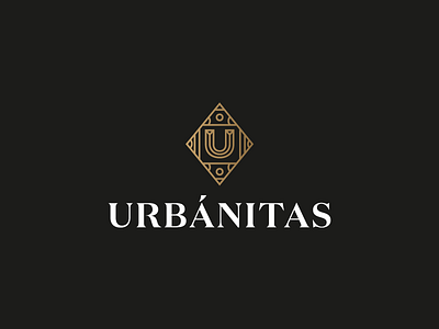 Urbánitas® brand branding design geometric iso logo logotype luxury symbol trademark vector