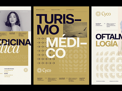 Cyco's posters arrow brand branding dandelion design eye grid iris logo logotype modernism poster symbol type typography