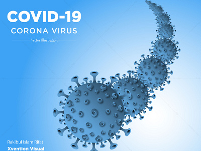 corona virus covid 19 3d illustration branding coronavirus coronavirus covid 19 covid 19 design disease health illustration novel coronavirus pneumonia science social vector virus xvention visual