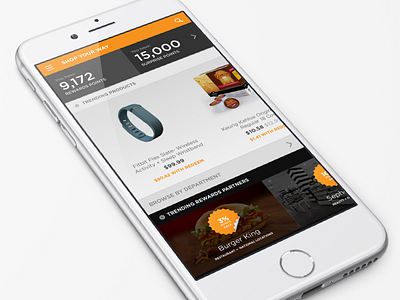 Rewards Program Mobile UI commerce dashboard interface mobile points rewards ui ux web