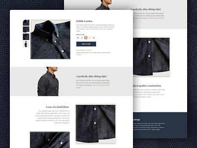 Topology Product Page e commerce ecommerce fashion mens fashion product product page shirts shopping ui ux web