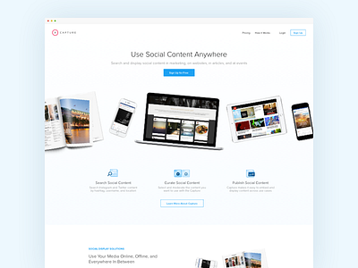 Capture Homepage Concept