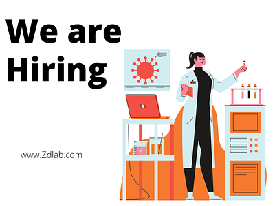 Hiring Ad firm health hiring illustration laboratory