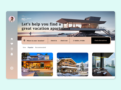 Travel and tours agency graphic design landing page resorts tour travel ui web
