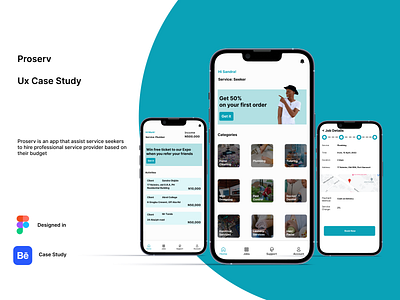 Proserv app design app development design figma finance home service market mockup product design prototype service ui inspiration uiux user experience userinterface