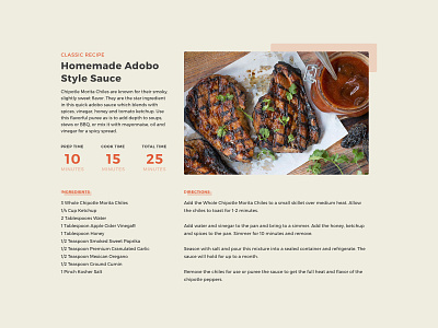 Adobo Sauce Recipe Card card chile chipotle cook cooking food food and drink foodie recipe recipe card weekly warm-up