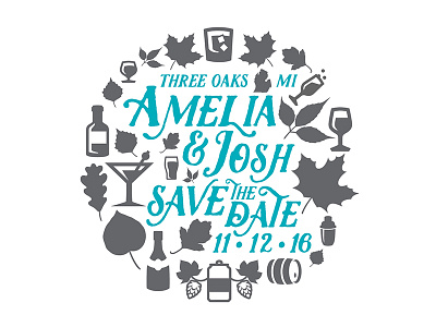 Save The Date Coasters coaster letterpress print save the date type wedding