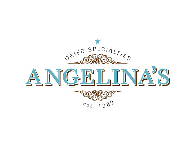 Angelina's Gourmet Logo branding food gourmet identity logo