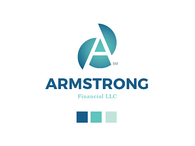 Armstrong Financial Logo branding financial financing identity logo money